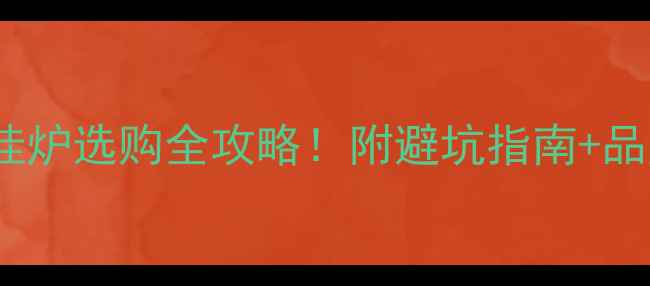 图片 平衡式壁挂炉选购全攻略！附避坑指南+品牌对比🔥2