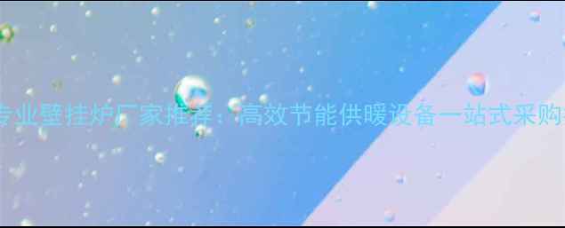 图片 广东专业壁挂炉厂家推荐：高效节能供暖设备一站式采购指南2