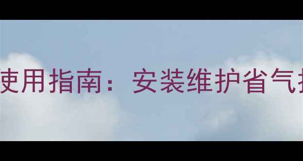 图片 庆东壁挂炉采暖设备使用指南：安装维护省气技巧+故障处理全攻略