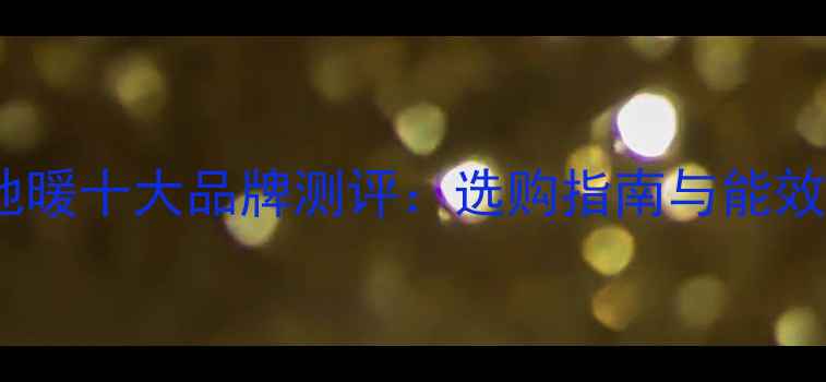 图片 德国地暖十大品牌测评：选购指南与能效对比2