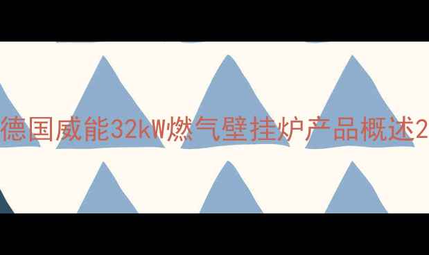 图片 德国威能32kW燃气壁挂炉产品概述2