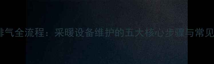 图片 德国瑞好地暖排气全流程：采暖设备维护的五大核心步骤与常见问题处理指南1