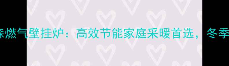 图片 德国艾瑞森燃气壁挂炉：高效节能家庭采暖首选，冬季供暖指南1