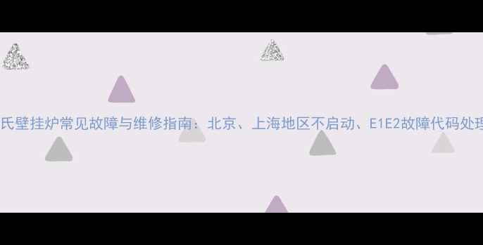 德地氏壁挂炉常见故障与维修指南北京上海地区不启动E1E2故障代码处理全