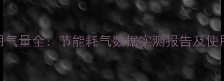 德地氏壁挂炉用气量全节能耗气数据实测报告及使用成本对比指南