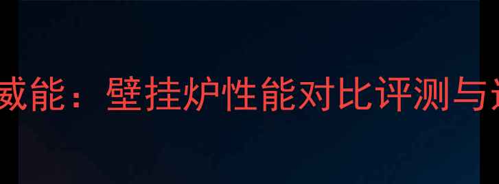 图片 德意玛VS威能：壁挂炉性能对比评测与选购指南2
