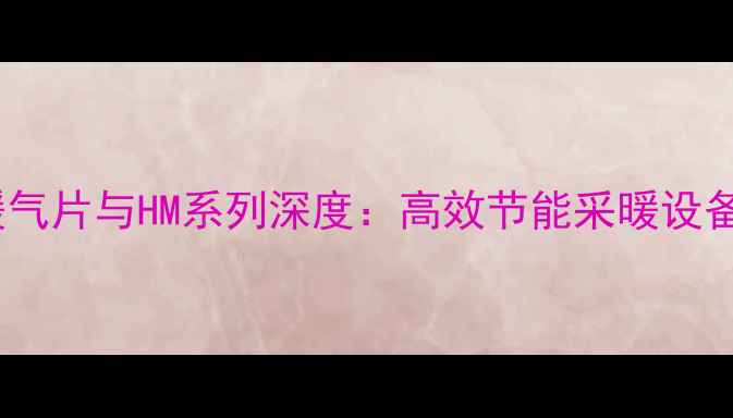 图片 德美拉得暖气片与HM系列深度：高效节能采暖设备选购指南1