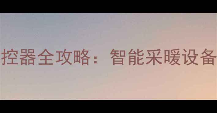 必看Elsonic暖气温控器全攻略智能采暖设备使用说明书省电技巧