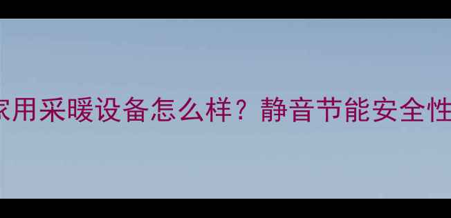 图片 恬净家用采暖设备怎么样？静音节能安全性能全1