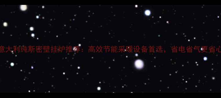 图片 意大利纯斯密壁挂炉推荐：高效节能采暖设备首选，省电省气更省心