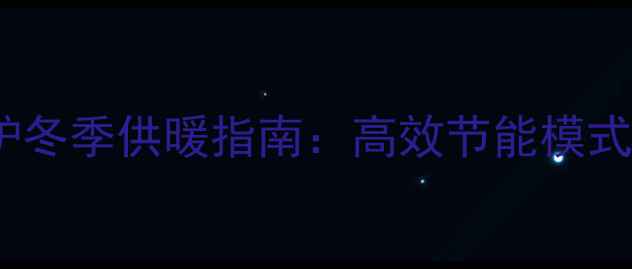 图片 成发炬宝壁挂炉冬季供暖指南：高效节能模式与恒温技巧全1