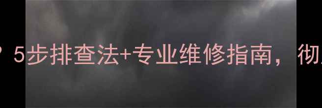 戴纳斯帝壁挂炉不亮5步排查法专业维修指南彻底解决采暖设备故障