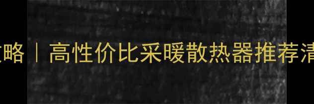 挂式暖气片选购全攻略高性价比采暖散热器推荐清单附避坑指南