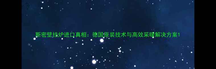 斯密壁挂炉进口真相德国原装技术与高效采暖解决方案