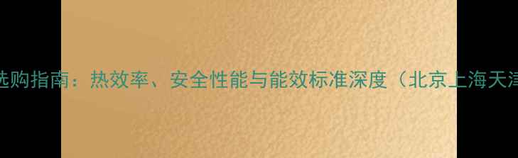 图片 新科壁挂炉选购指南：热效率、安全性能与能效标准深度（北京上海天津地区适用）
