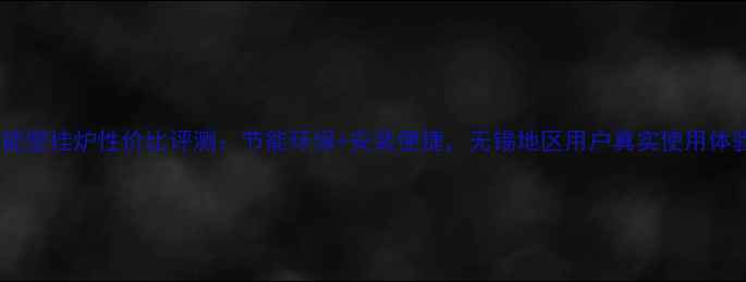 图片 无锡威能壁挂炉性价比评测：节能环保+安装便捷，无锡地区用户真实使用体验分享1