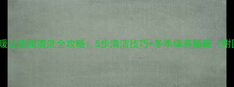 图片 日丰地暖过滤阀清洗全攻略：5步清洁技巧+冬季保养秘籍（附图解）1