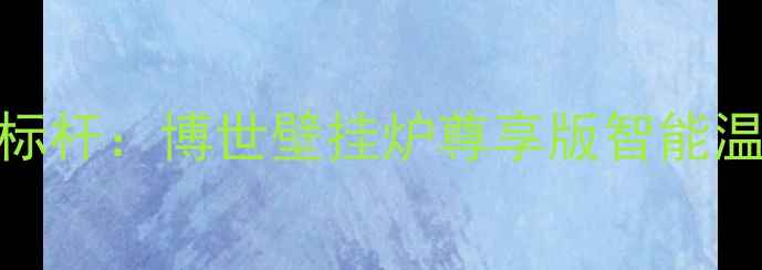 智能恒温新标杆博世壁挂炉尊享版智能温控系统深度