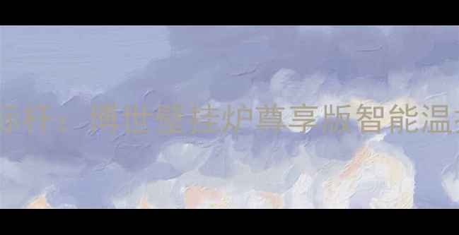 图片 智能恒温新标杆：博世壁挂炉尊享版智能温控系统深度1