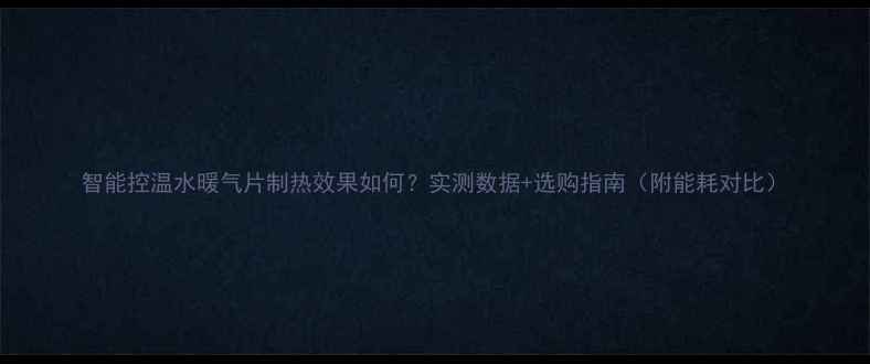 智能控温水暖气片制热效果如何实测数据选购指南附能耗对比