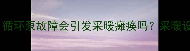 图片 暖气不热怎么办？循环泵故障会引发采暖瘫痪吗？采暖设备深度+自救指南