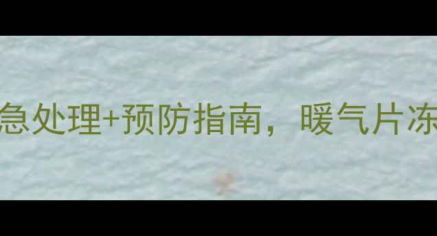 图片 暖气冻住怎么办？5步紧急处理+预防指南，暖气片冻裂、不热全攻略❄️🔧2