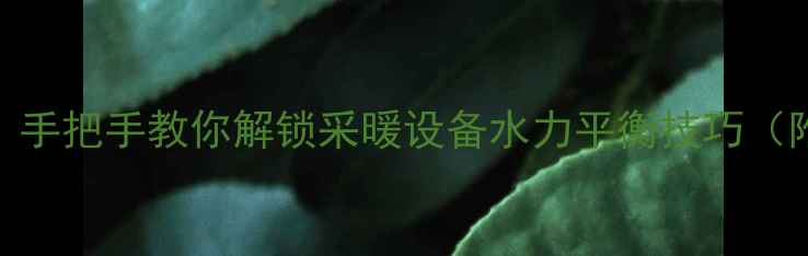 图片 暖气平衡阀调节全攻略｜手把手教你解锁采暖设备水力平衡技巧（附工具清单+操作误区）1