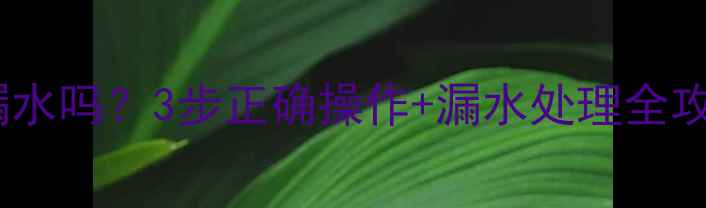 图片 暖气放气阀更换会漏水吗？3步正确操作+漏水处理全攻略，采暖季不踩坑1