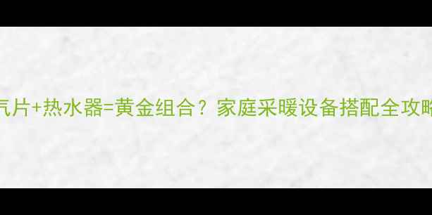 图片 暖气片+热水器=黄金组合？家庭采暖设备搭配全攻略！