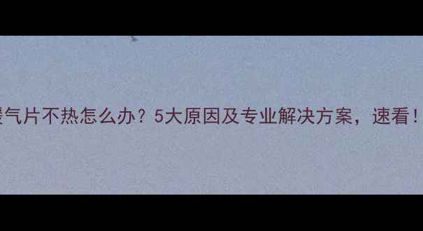 图片 暖气片不热怎么办？5大原因及专业解决方案，速看！2