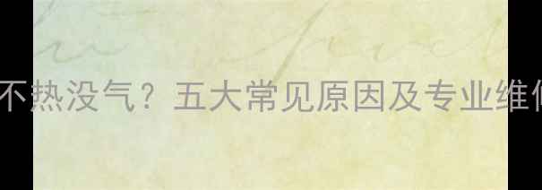 图片 暖气片不热没气？五大常见原因及专业维修指南1