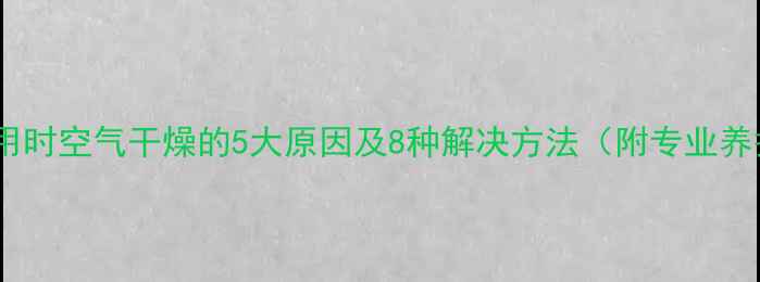 图片 暖气片使用时空气干燥的5大原因及8种解决方法（附专业养护指南）2