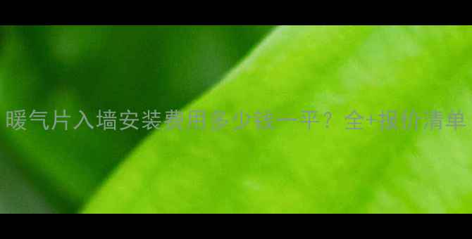 图片 暖气片入墙安装费用多少钱一平？全+报价清单