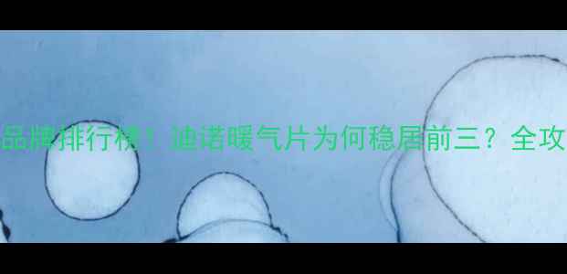 图片 暖气片十大品牌排行榜！迪诺暖气片为何稳居前三？全攻略一篇说清