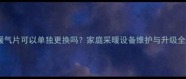 图片 暖气片可以单独更换吗？家庭采暖设备维护与升级全1