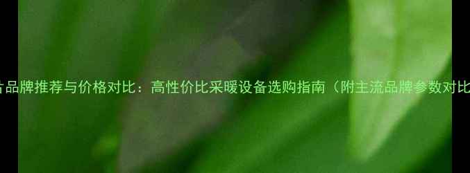 图片 暖气片品牌推荐与价格对比：高性价比采暖设备选购指南（附主流品牌参数对比表）1