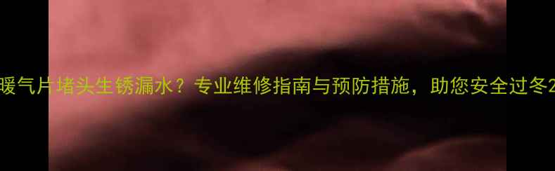 图片 暖气片堵头生锈漏水？专业维修指南与预防措施，助您安全过冬2