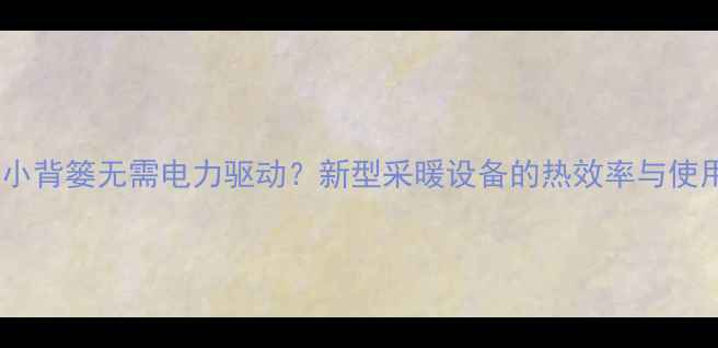 图片 暖气片小背篓无需电力驱动？新型采暖设备的热效率与使用场景1