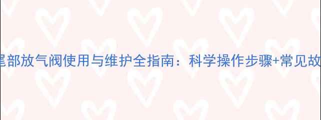 图片 暖气片尾部放气阀使用与维护全指南：科学操作步骤+常见故障排除2