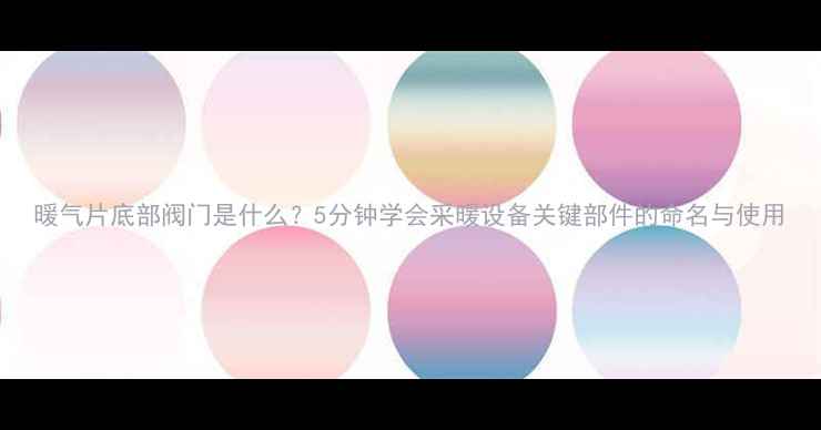 图片 暖气片底部阀门是什么？5分钟学会采暖设备关键部件的命名与使用