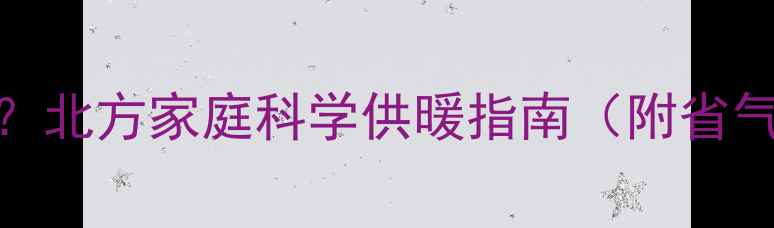 图片 暖气片开几天省气？北方家庭科学供暖指南（附省气技巧与注意事项）