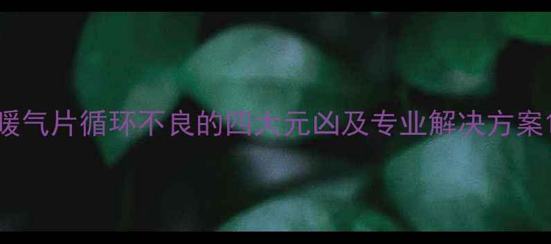 暖气片循环不良的四大元凶及专业解决方案