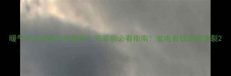 暖气片必须装分水器吗安装前必看指南省电省钱还防冻裂