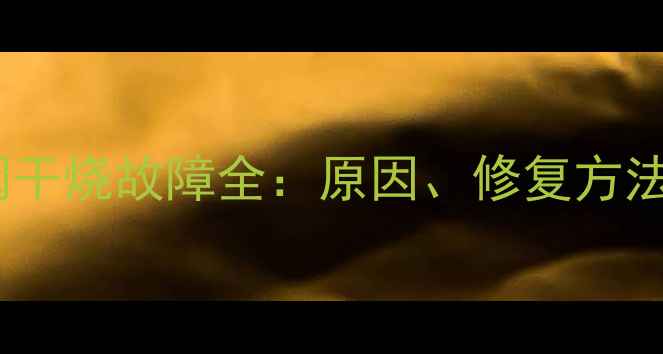 图片 暖气片排气阀干烧故障全：原因、修复方法及预防措施1