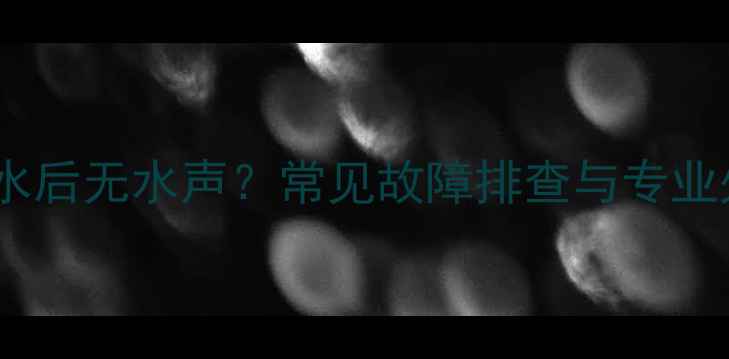 图片 暖气片排水后无水声？常见故障排查与专业处理指南1