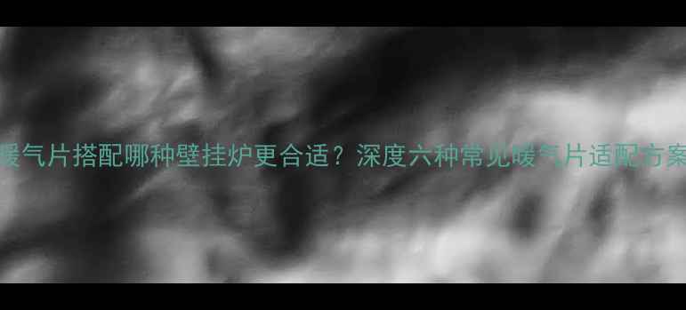 暖气片搭配哪种壁挂炉更合适深度六种常见暖气片适配方案