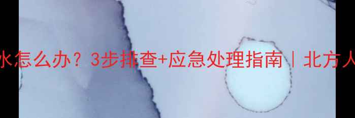 图片 暖气片放冷水怎么办？3步排查+应急处理指南｜北方人必看❄️🔥