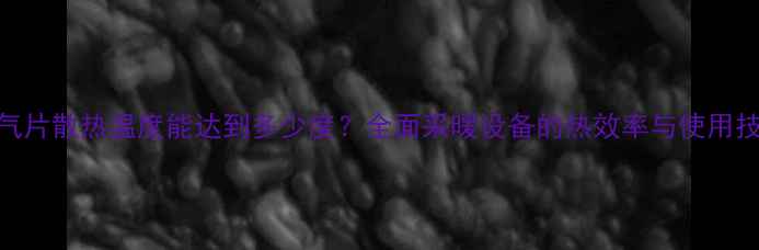 暖气片散热温度能达到多少度全面采暖设备的热效率与使用技巧