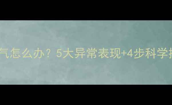 图片 暖气片有气怎么办？5大异常表现+4步科学排气指南2