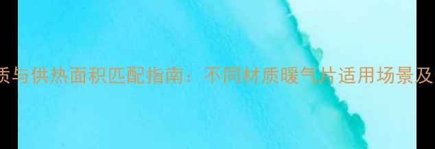 图片 暖气片材质与供热面积匹配指南：不同材质暖气片适用场景及选型计算1